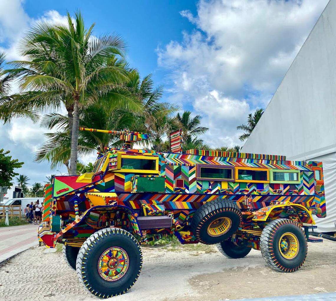 SPOEK 1, by South African-born, Los Angeles-based artist Ralph Ziman, at PULSE-Miami 2019. 