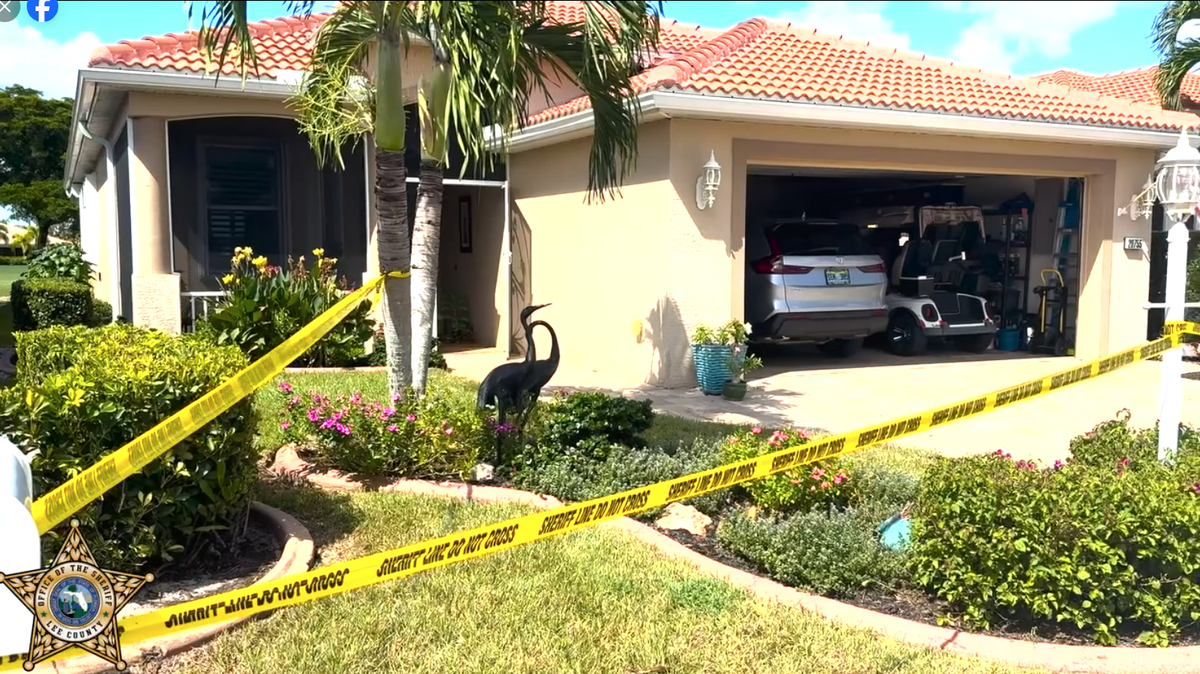 The 80-year-old suspect was sobbing in his car when deputies arrived at the home in North Fort Myers, video shows.