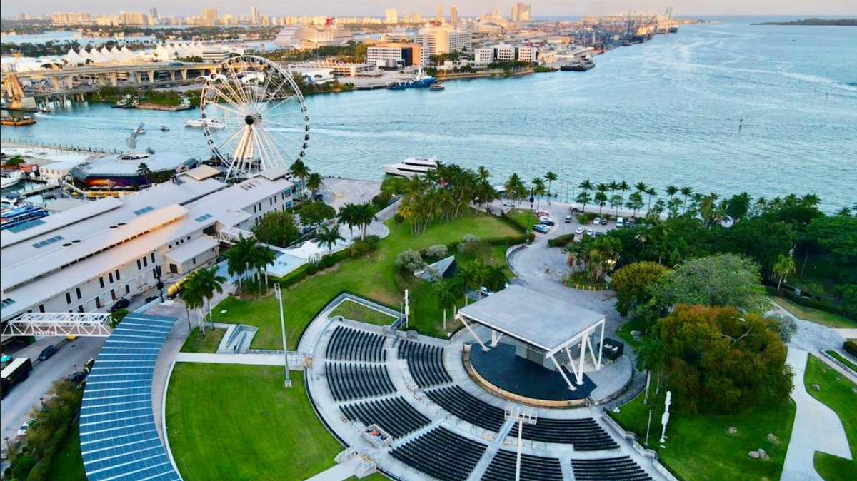 The FPL Solar Amphitheater at Bayfront Park in Miami.