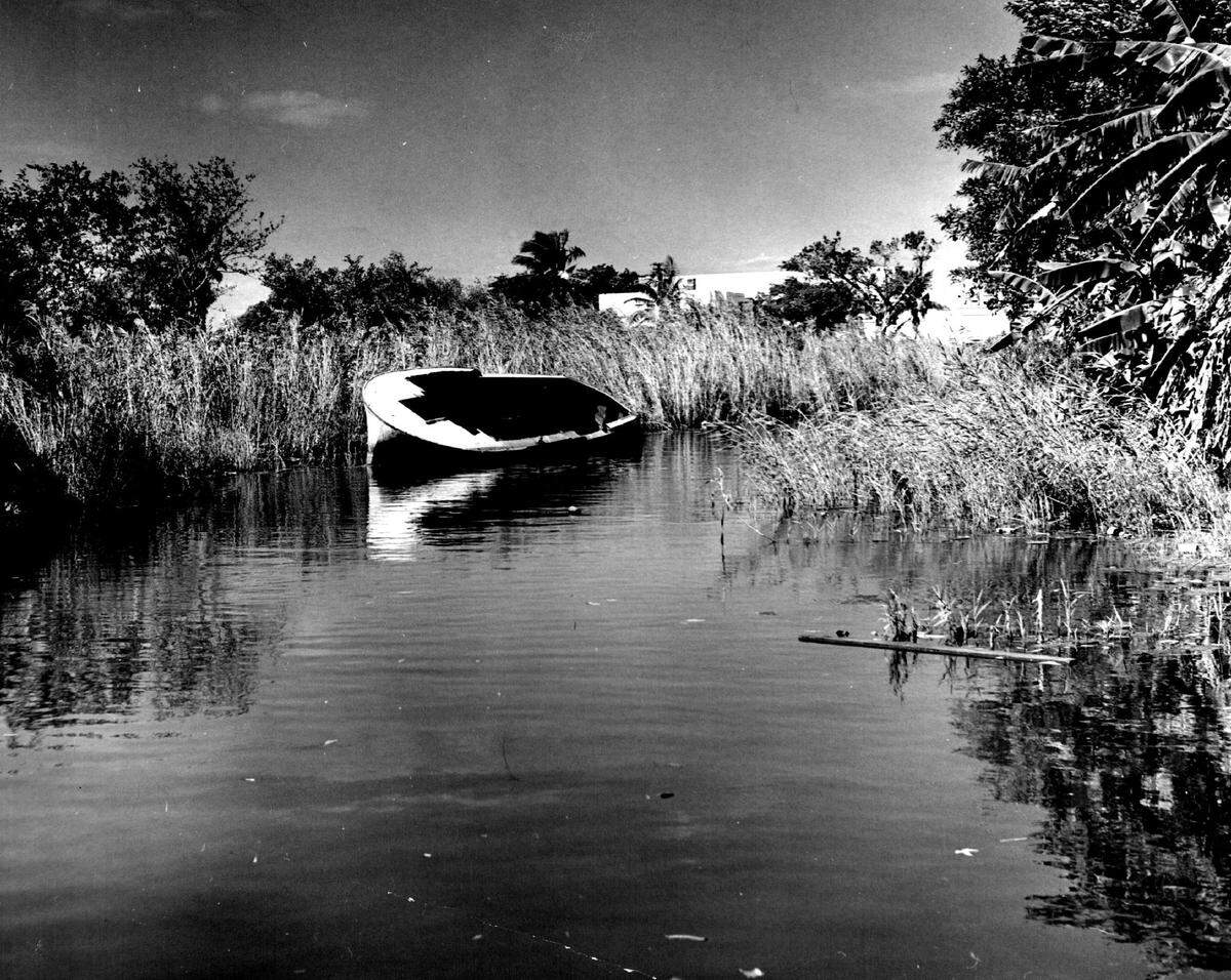 A scene along the Miami River in 1967.