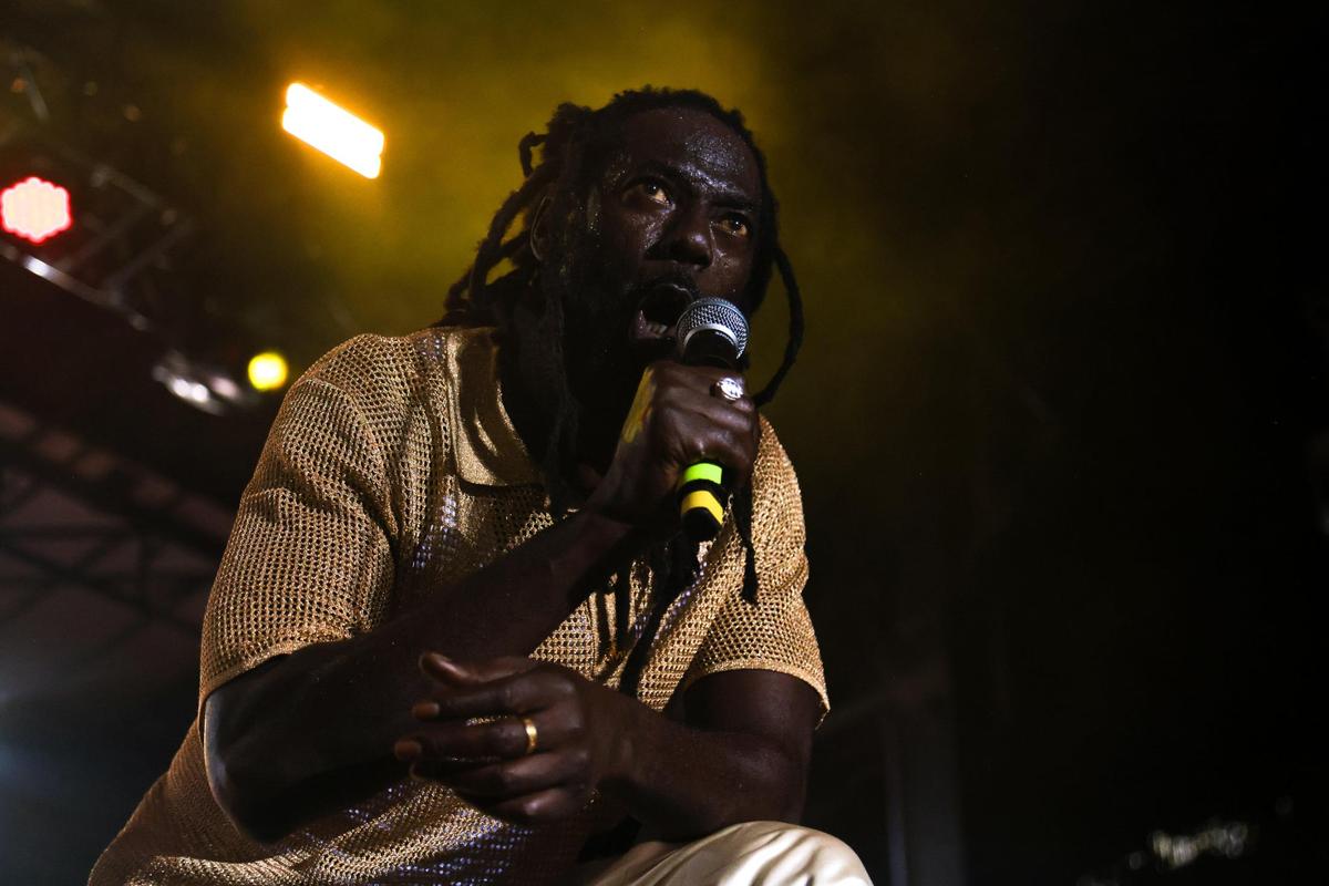 Jamaican singer Buju Banton delivers a high-energy performance during the 19th annual Best of the Best International Music Festival at Bayfront Park in downtown Miami, Sunday, May 25, 2025. He’s among several Jamaican artists whose return to the U.S. stage is giving dancehall music a resurgence.