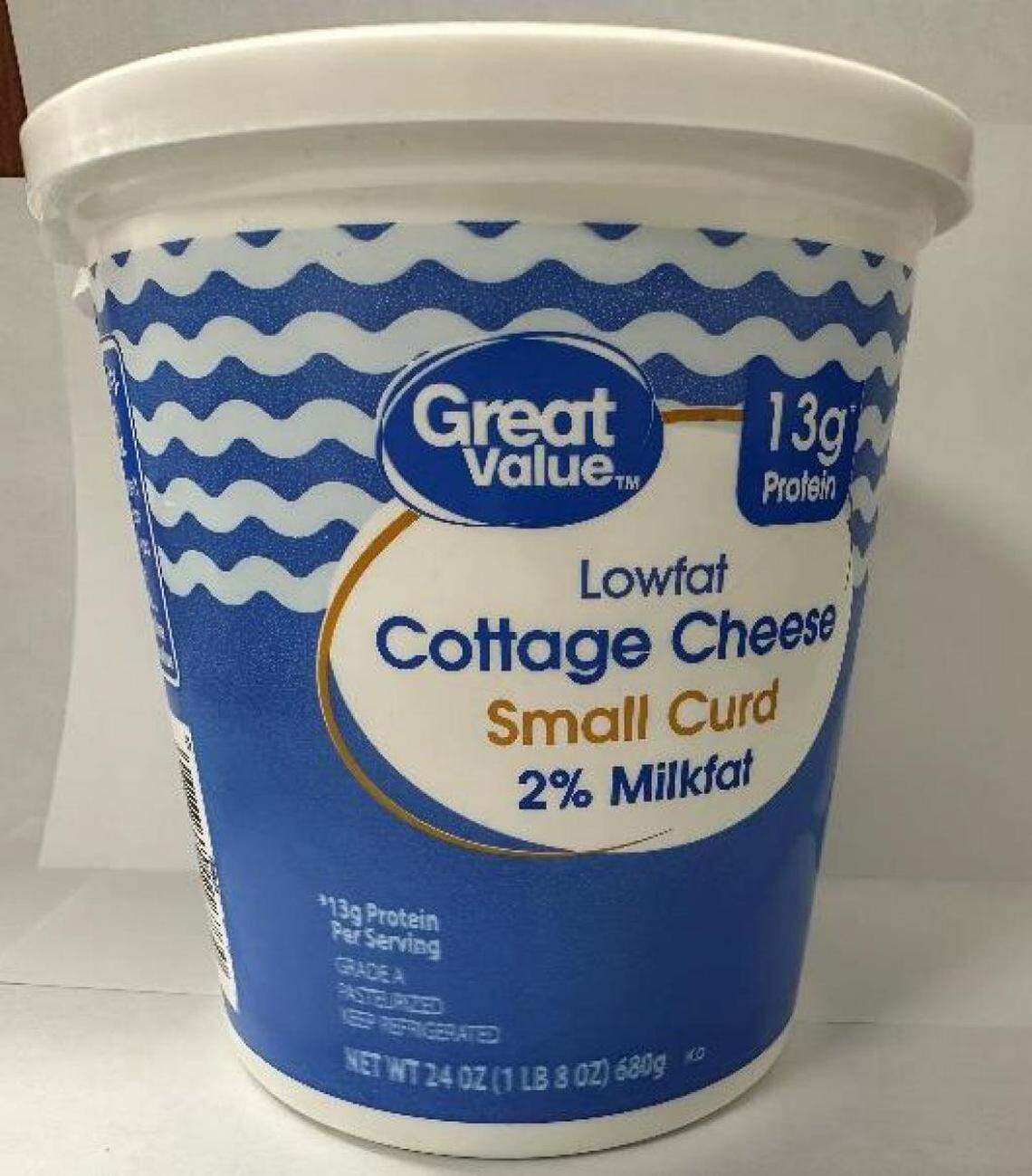 Great Value Lowfat Small Curd Cottage Cheese, 2% Milkfat