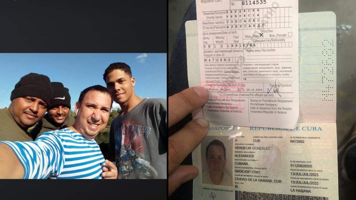 Cuban mercenaries training in Russia.