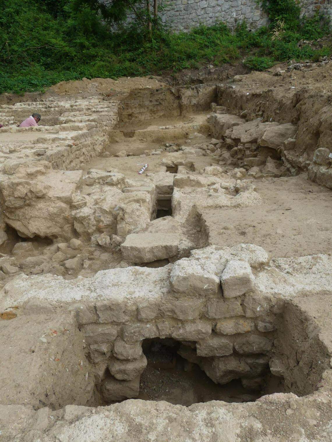The site was built on the outskirts of an ancient settlement, researchers said.