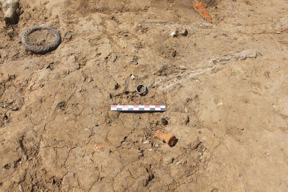 The ring that was found in the ancient burial.