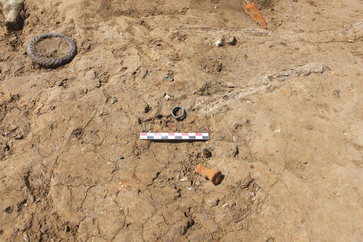 The ring that was found in the ancient burial.