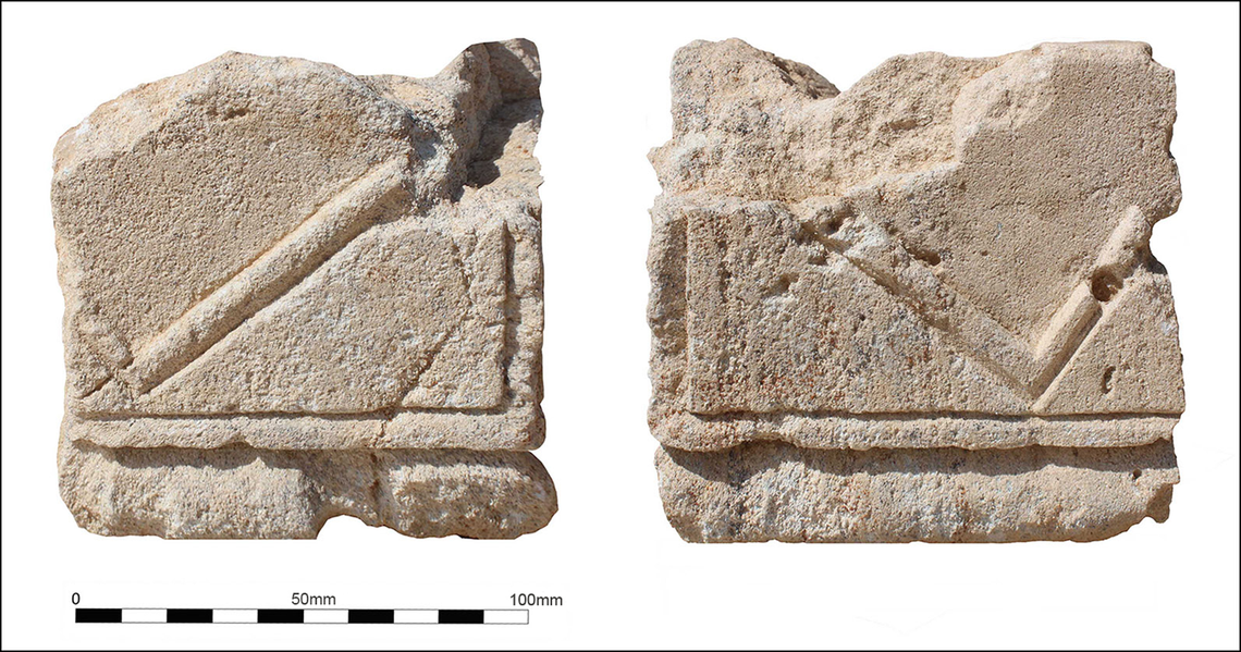 Decorative stone helped researchers to date the buildings to a time long before World War II.