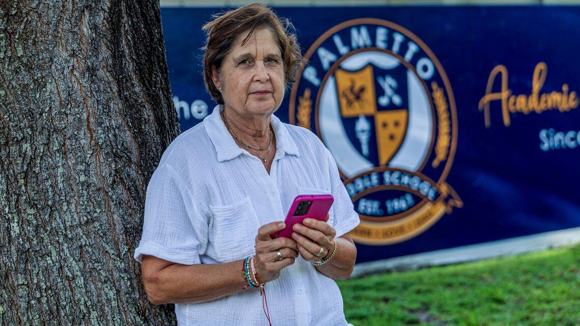 Mayade Ersoff, a 6th grade U.S. history and science teacher at Palmetto Middle School in Pinecrest, received a letter from the principal informing her she was under investigation by the school district because of posts on her private social media.