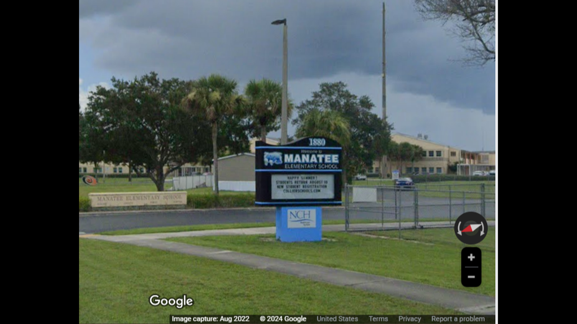 The incident happened at Manatee Elementary School in Naples, the Collier County Sheriff’s Office reported in a Jan. 11 news release. Naples is about 170 miles south of Tampa.