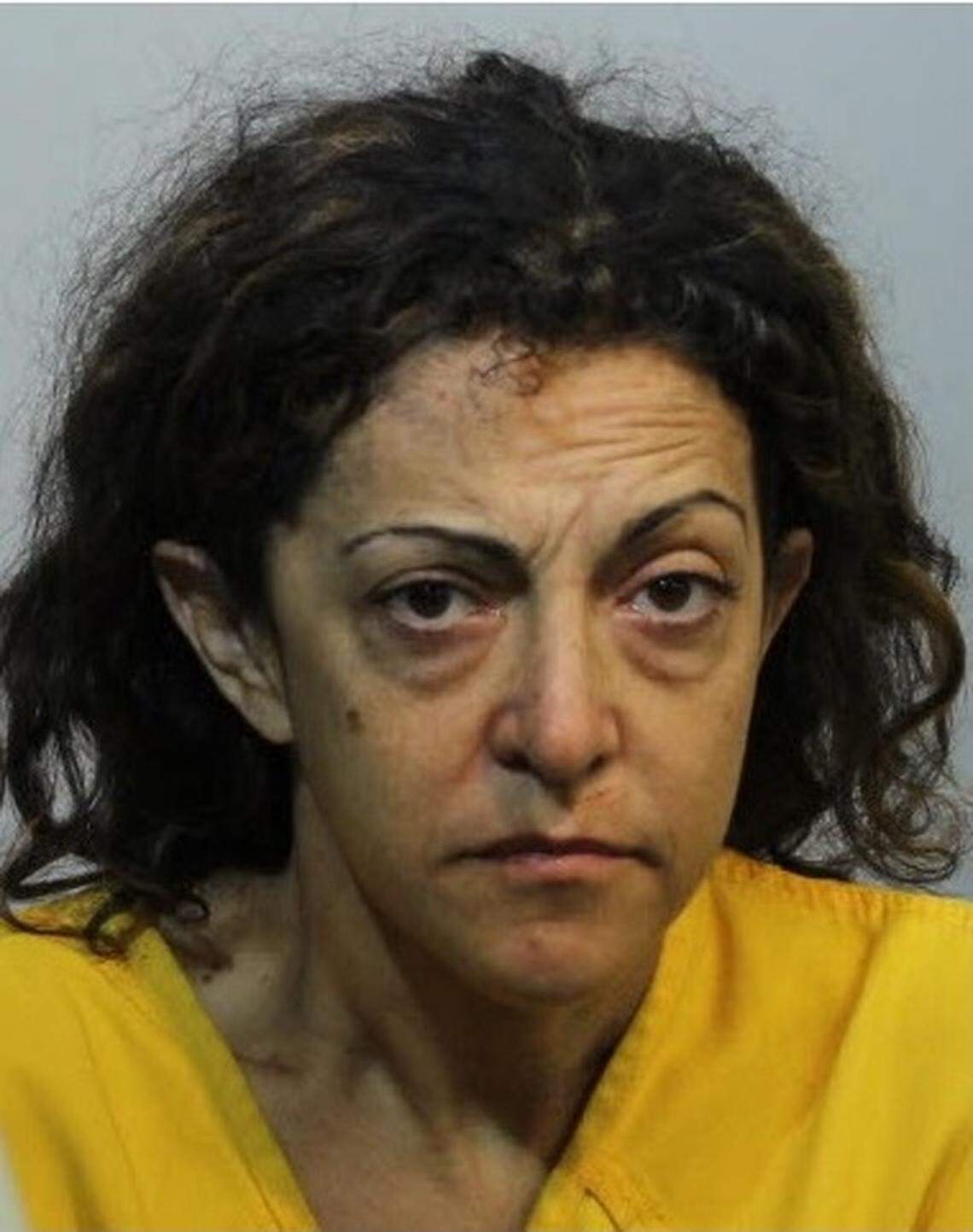 Jennifer Kaufman’s booking photo at Seminole County Jail. The Seminole County Sheriff’s Office charged the 46-year-old Florida woman with theft, possession of cocaine, possession of controlled substances and drug paraphernalia and resisting arrest. A herd of cows helped officers capture her when she strayed into their pasture on Aug. 6, 2018.