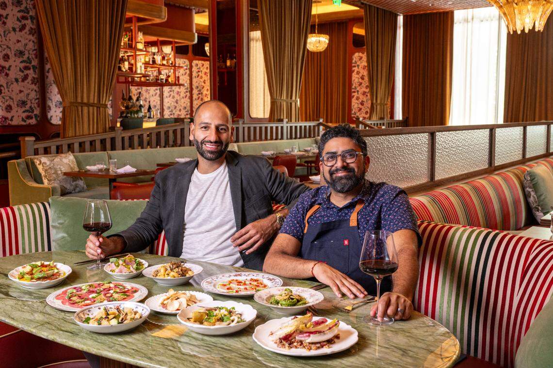 Mohamed Alkassar and Chef Niven Patel of Feal Hospitality at Erba in Coral Gables, which is participating in Taste the Gables. All the Feal restaurants will be participating in this year’s Miami Spice promotion.