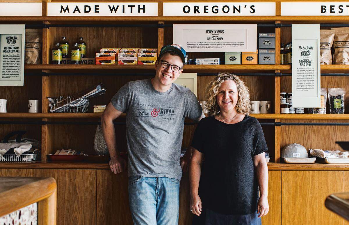 Tyler and Kim Malek of Salt & Straw.