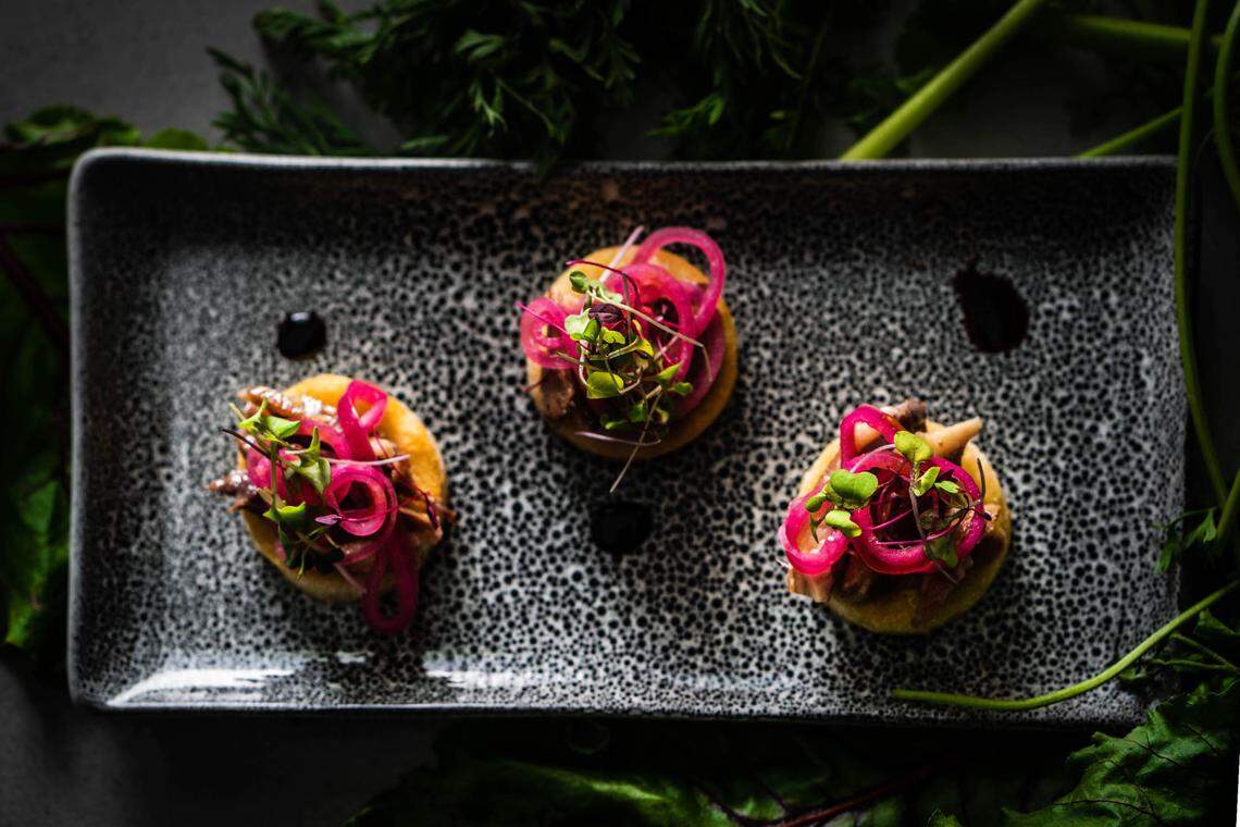 Arepas at Botanico Gin & Cookhouse.