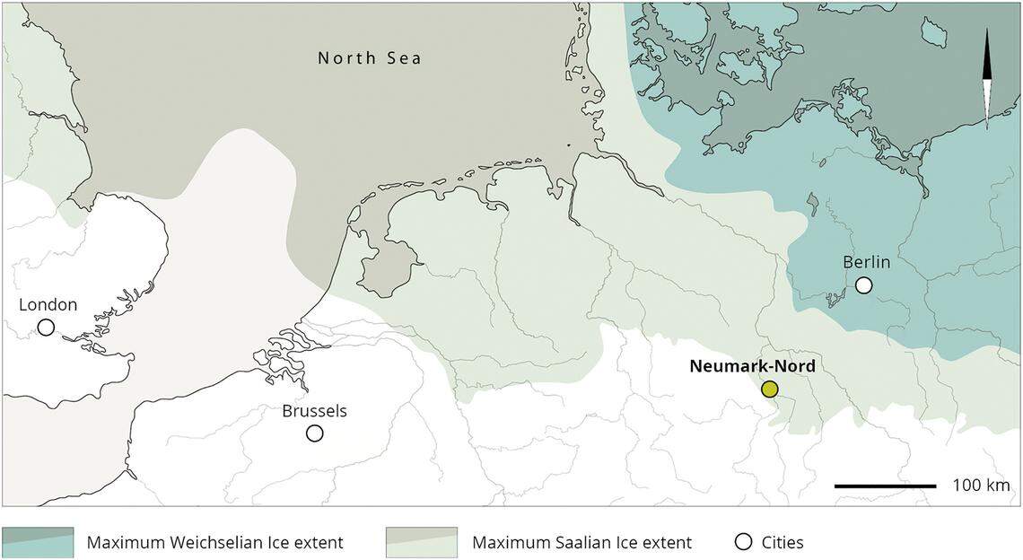 The site was used by Neanderthals about 125,000 years ago in east-central Germany.