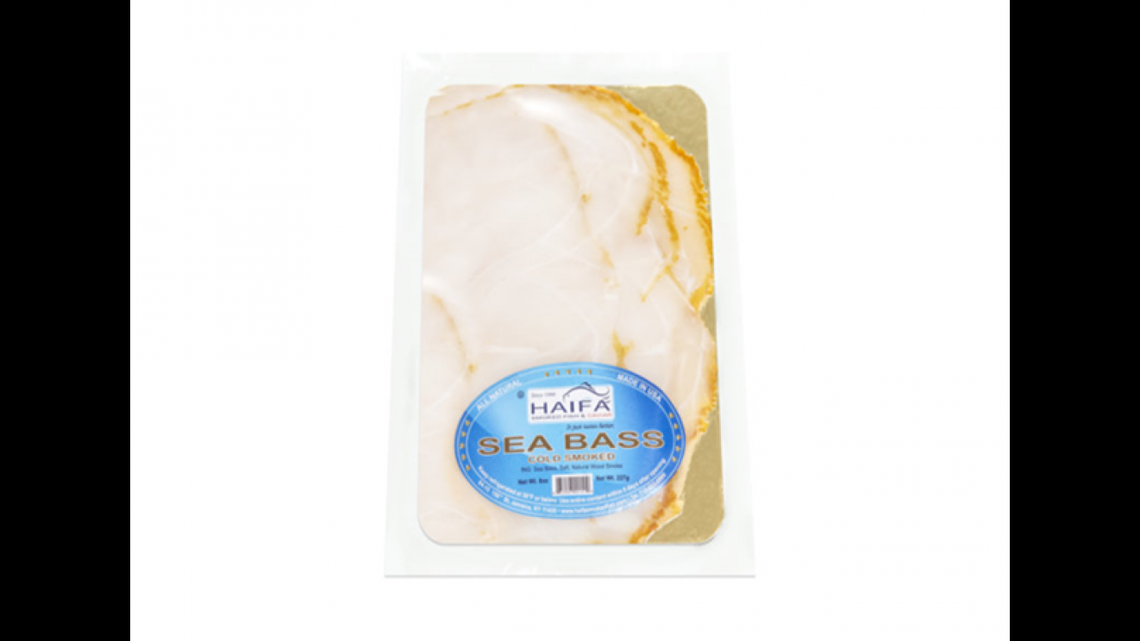 Haifa Cold Smoked Sea Bass.