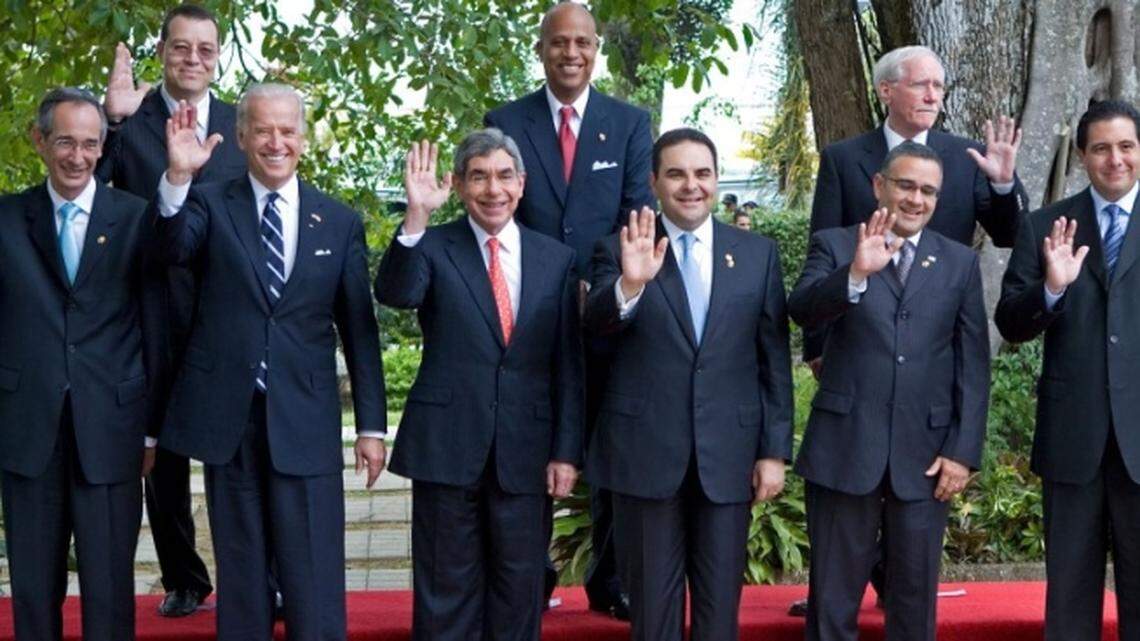 In 2009, when Joe Biden was vice president, he stood with Latin American leaders after a multilateral meeting at Casa Presidencial in San Jose, Costa Rica.