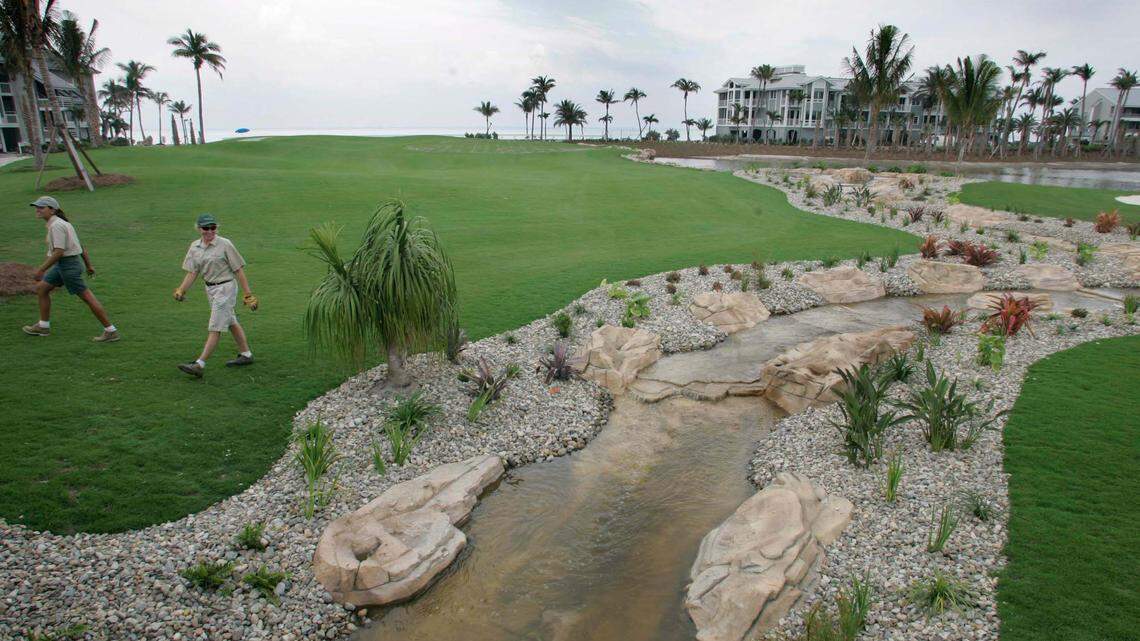 In this file photo from March 23, 2006, the golf course at the South Seas Island Resort in Captiva was newly designed and about to open.