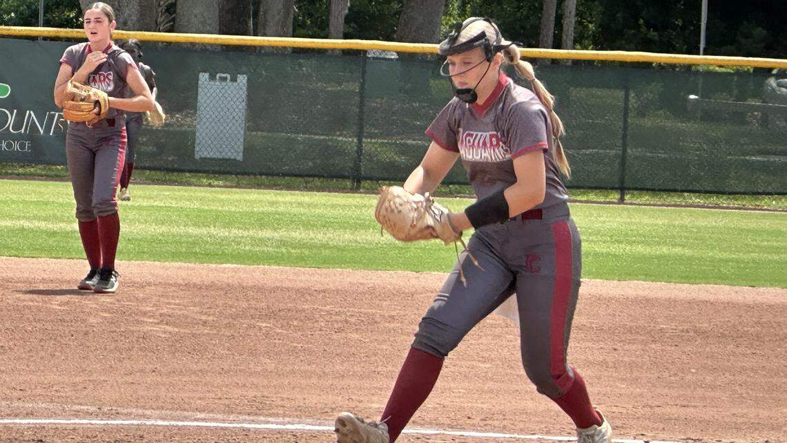 Pines Charter’s return to softball state final four cut short in shutout loss