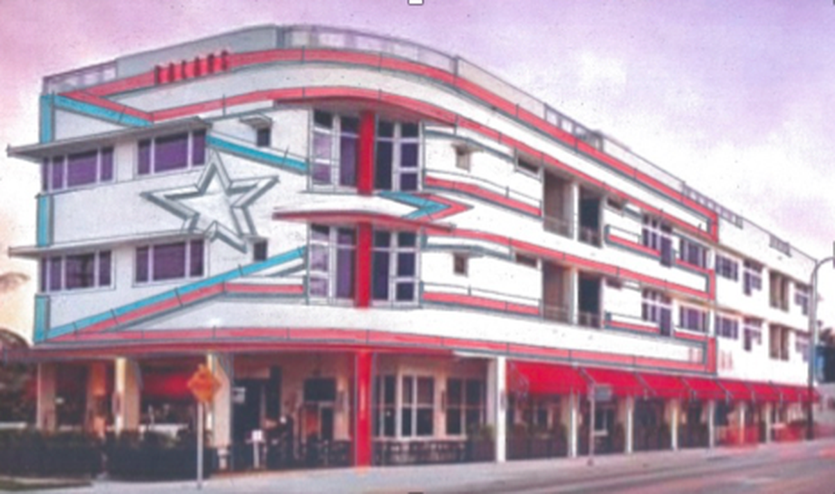 A new rendering for the possible replacement of the painted mural of the Puerto Rican Flag that adorns the restaurant La Placita. The restaurant is located in Miami’s MiMo District. Owners of La Placita failed to obtain the appropriate permitting when they commissioned an artist to paint a mural on the front of the restaurant back in December.