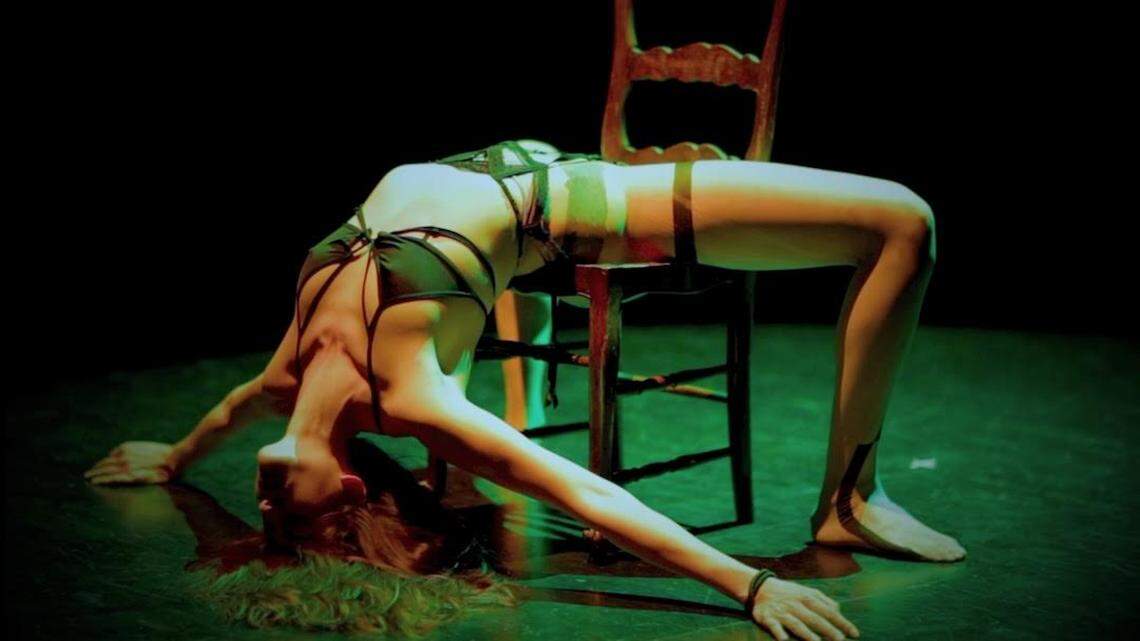 Dancer Brittany Peña performs Alma Dance Theater’s “Rebel in Venus” Saturday at the Colony Theater in Miami Beach.