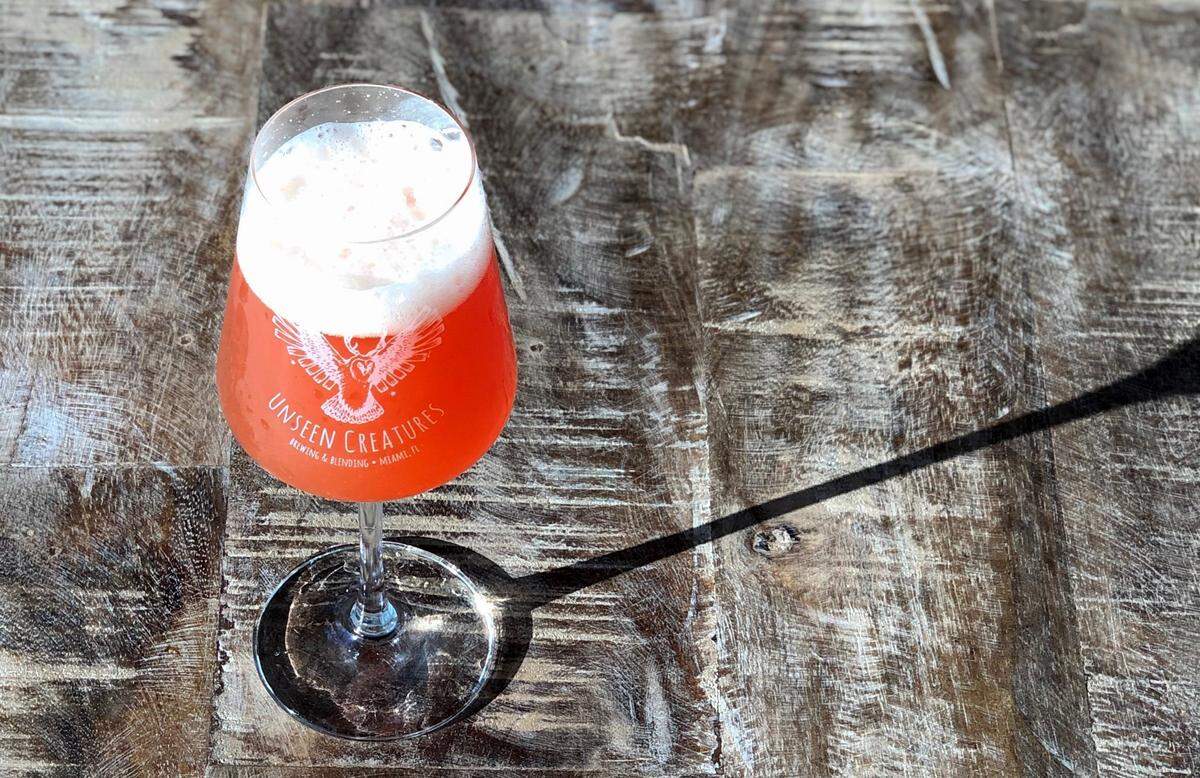 Cherry-vanilla farmhouse ale at Unseen Creatures brewery