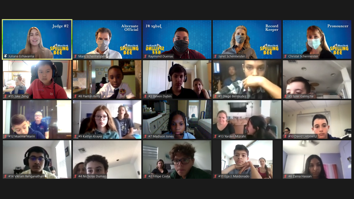 Miami Herald Broward Spelling Bee was held on Zoom March 18, 2021.