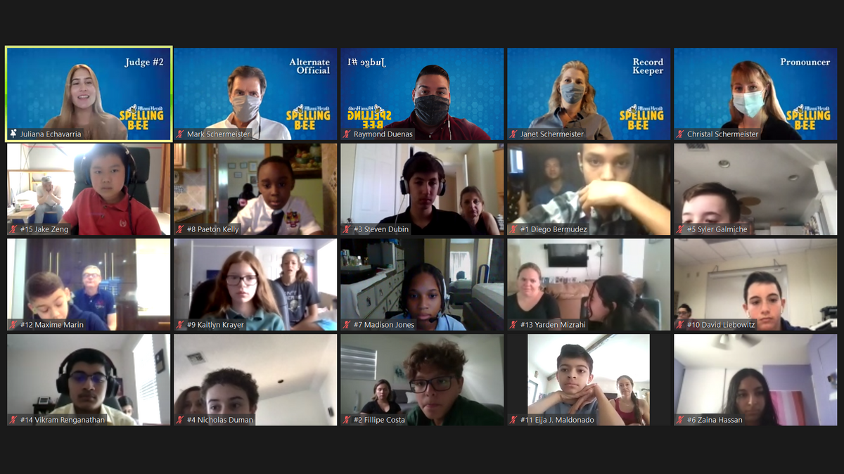 Miami Herald Broward Spelling Bee was held on Zoom March 18, 2021.