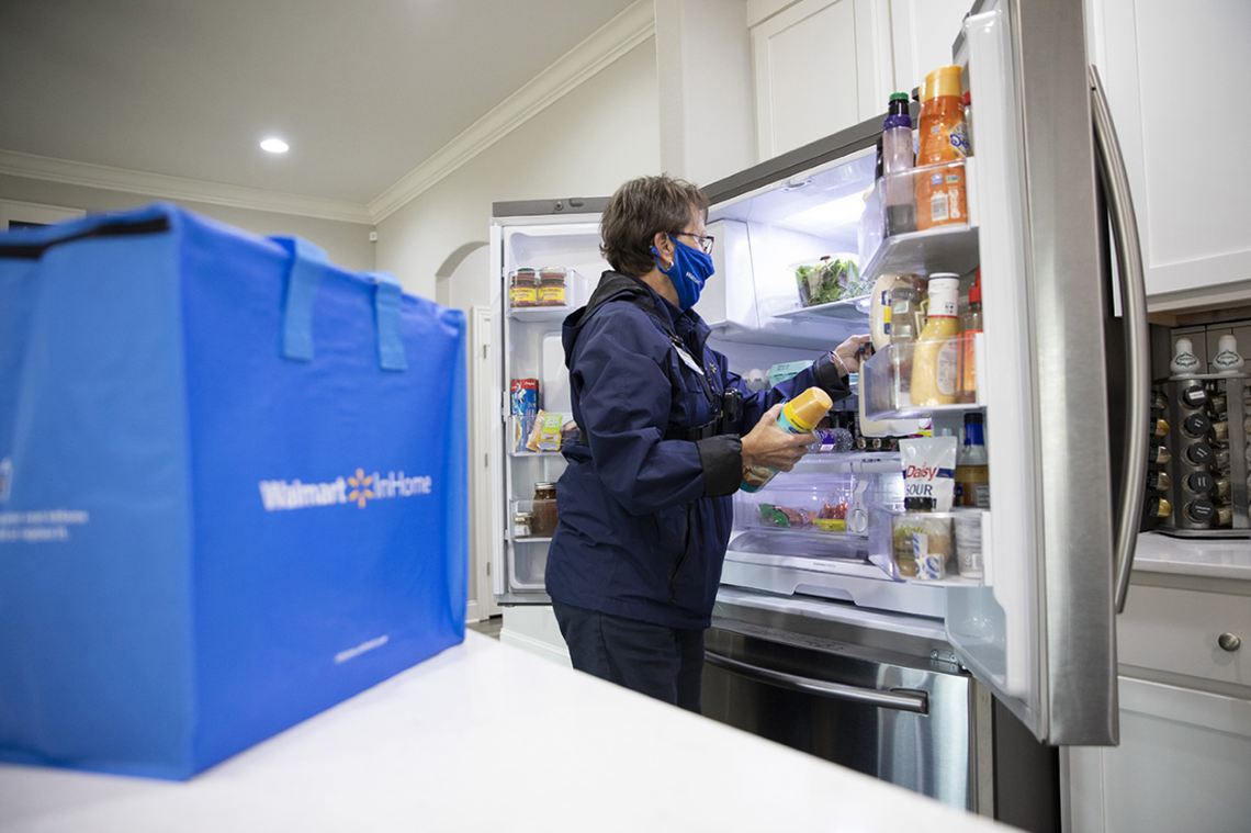 Walmart’s new delivery service gives customers the option of having a delivery person come into their homes or garages and stock their refrigerators when they order groceries or goods. The new delivery service arrived in South Florida’s Miami-Dade, Broward and Palm Beach counties, as well as cities in other states, in July 2022.