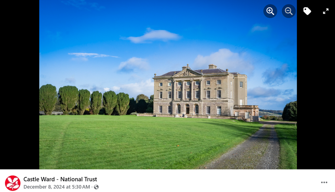 The mansion on the estate is nearly 300 years old, but it was the barnyard and outer property that was used for filming.