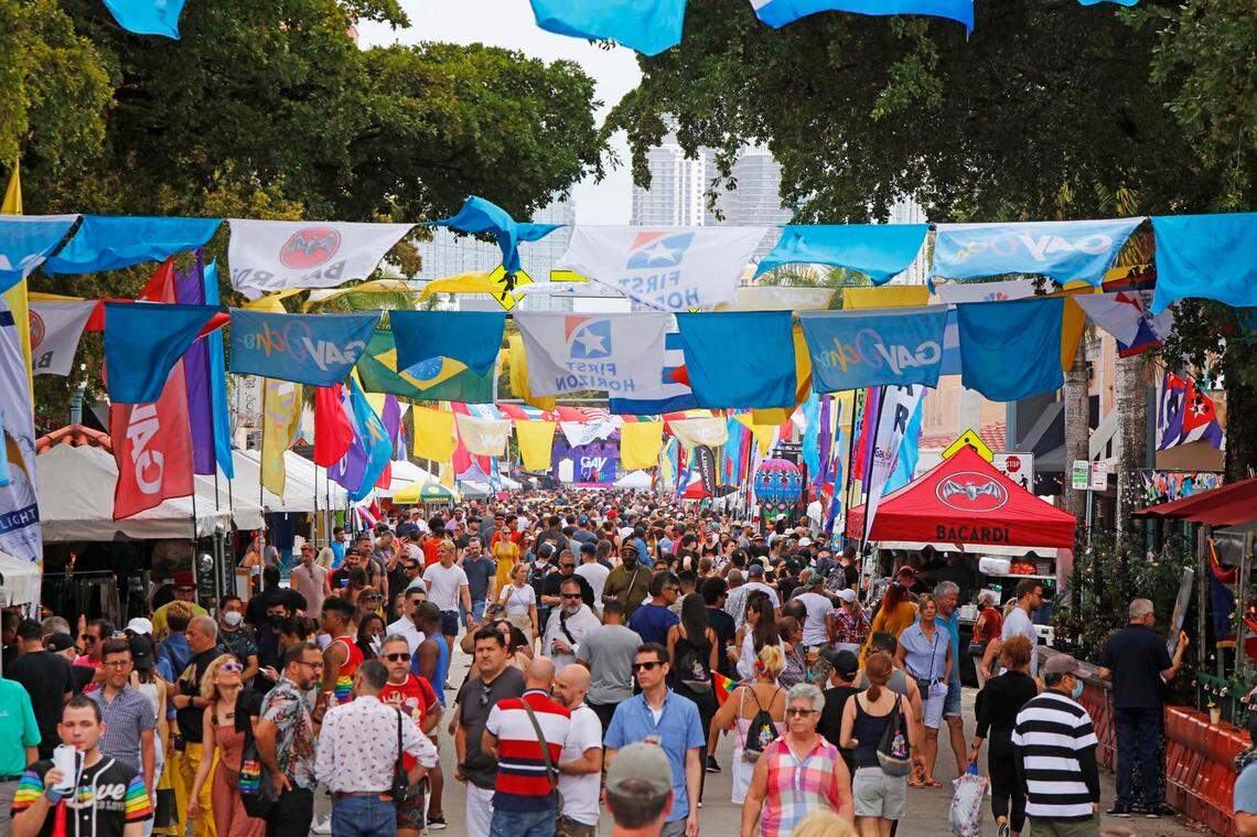 Gay Festival in Calle 8, on Sunday February 20th., 2022.