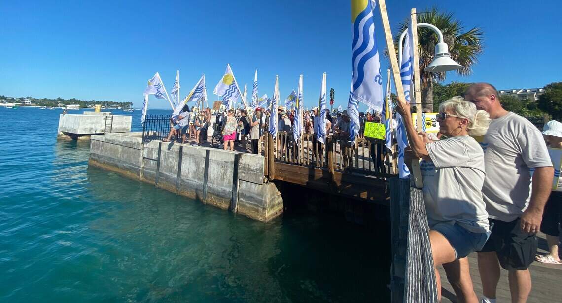 Key West residents protest arrival of large cruise ship | Miami Herald