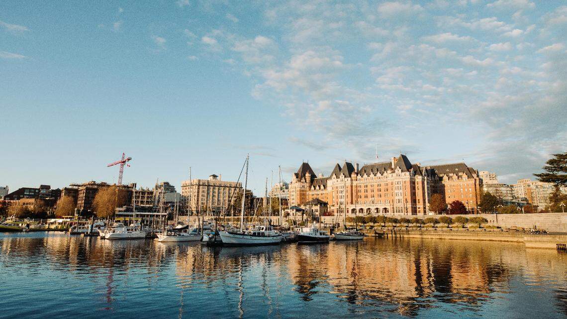 Victoria, British Columbia, as seen from the water.