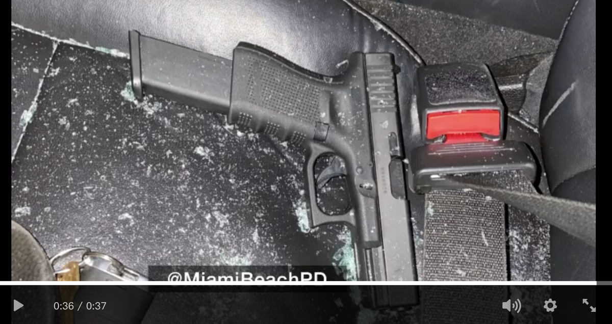 Miami Beach Police arrested a 15-year-old boy who they said kicked off a full-blown car chase on South Beach Sunday afternoon.&nbsp;&nbsp; He also had a gun with an extended magazine in his possession.