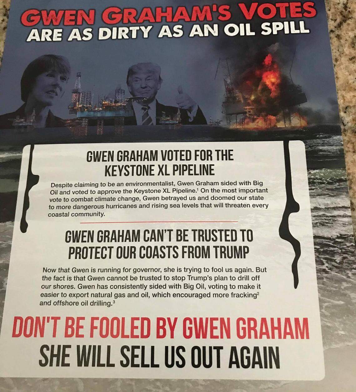 Political mailer by the Jeff Green campaign