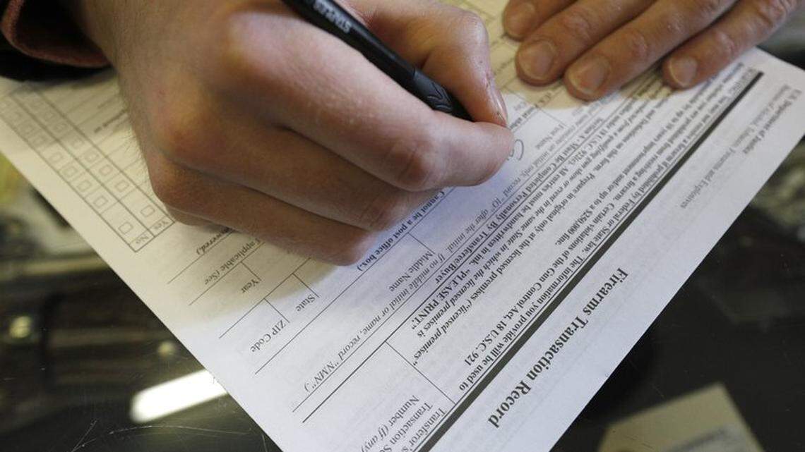 Background checks are mandated by law when buying a gun from a retailer.