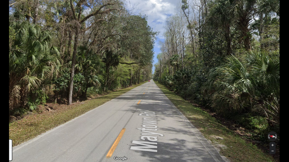 The crash happened Jan. 30 in this area on Maytown Road in Oak Hill, Florida officials said.