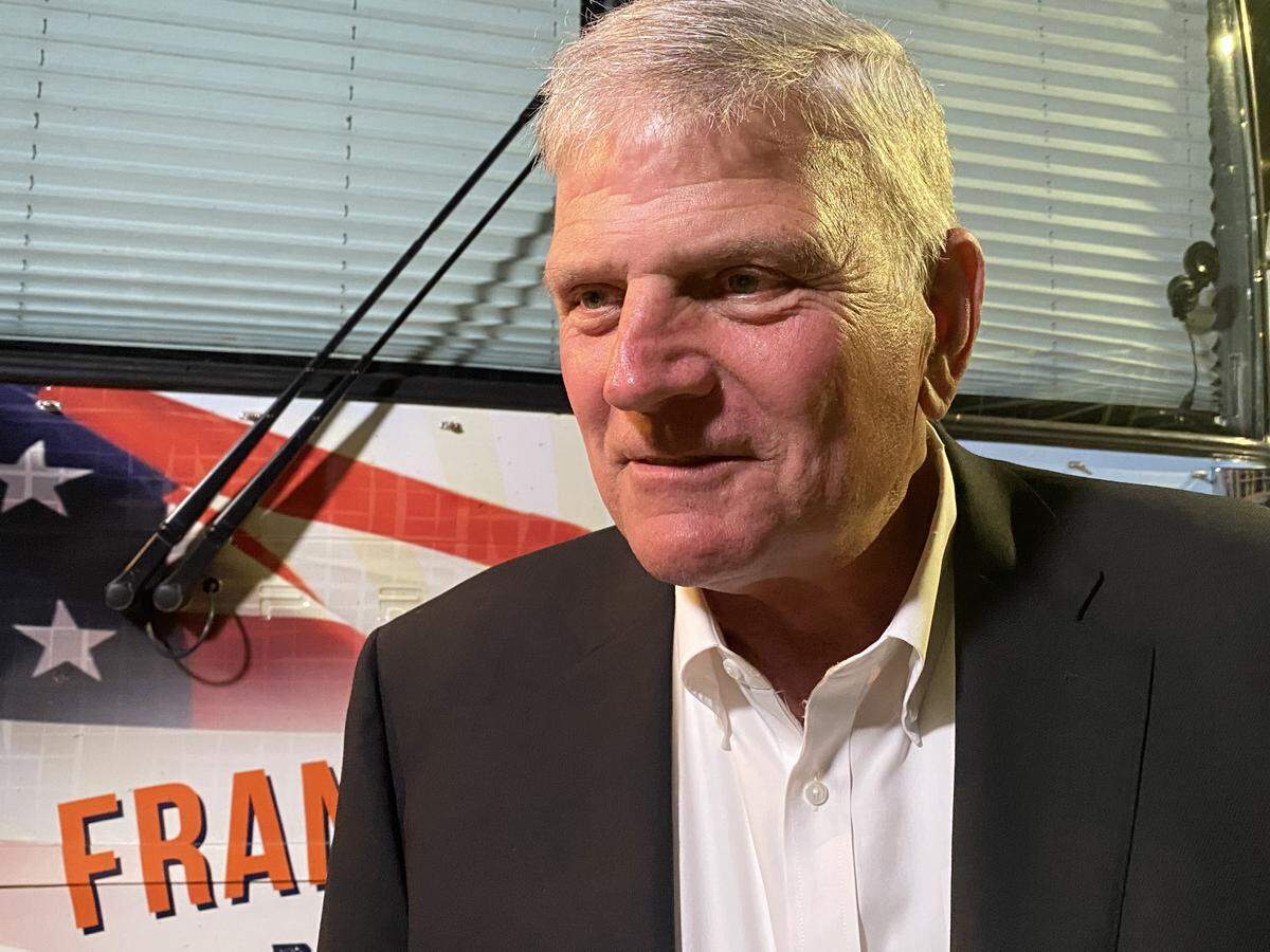 Franklin Graham, the son of the Rev. Billy Graham, is an ordained minister but says he doesn’t like using titles. He was in Key West to put on a free gospel event on Jan. 16, 2020.