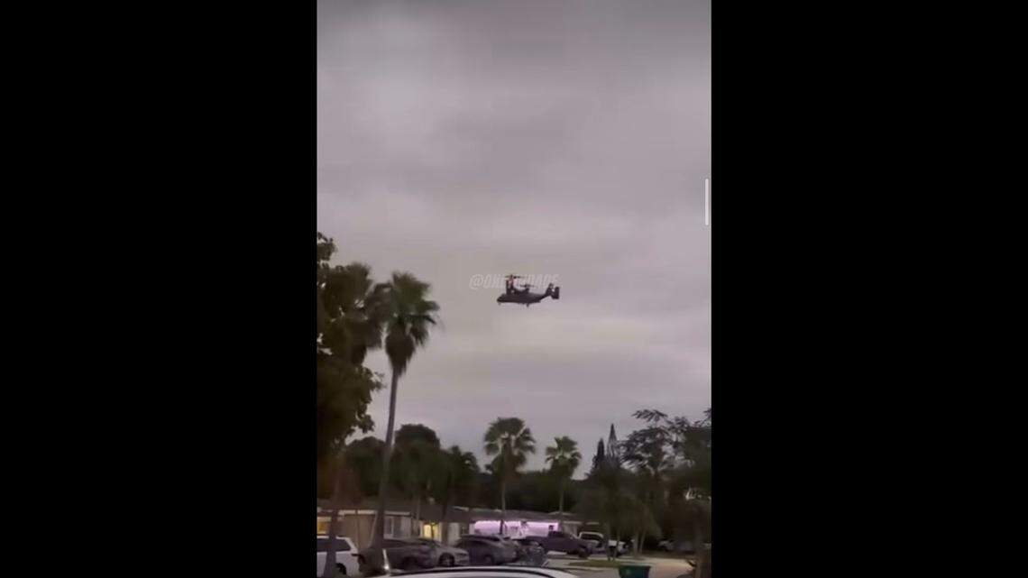 Military aircraft flying over South Florida tied to Trump visit