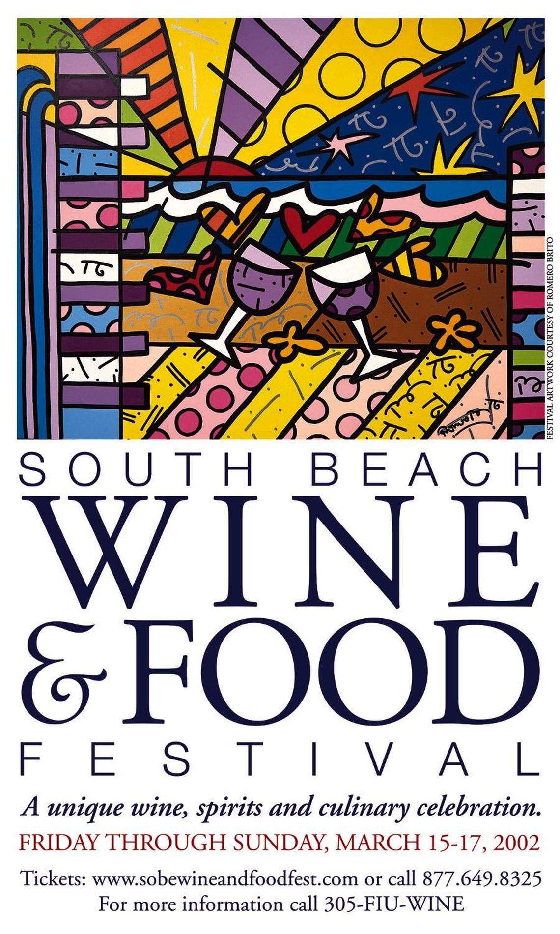 The first South Beach Wine & Food Festival logo in 2002.