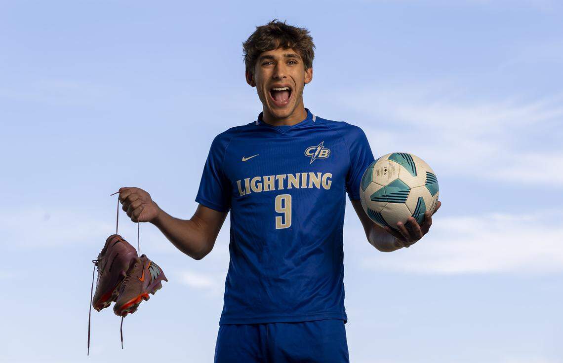 Rodrigo Castrillo, Cypress Bay High School, Soccer. All-Broward players photographed at Brian Piccolo Sports Park on Wednesday, March 25, 2026, in Cooper City, Fla.