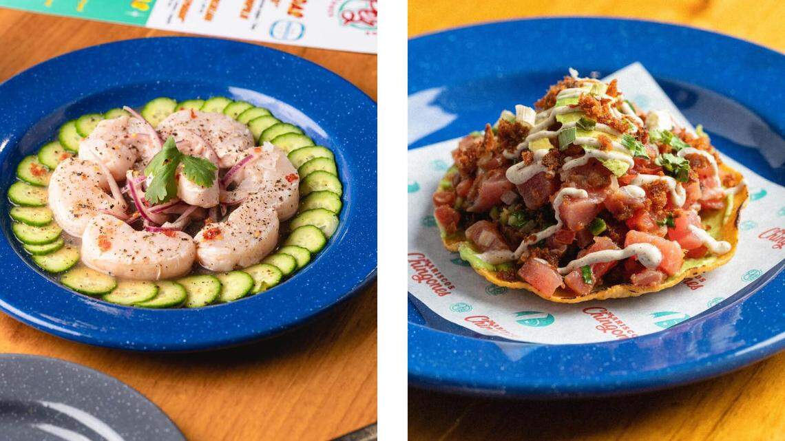 Some of the seafood specialties at Pez Mexican restaurant in Miami, which was added to the Michelin Guide even though it had closed recently.