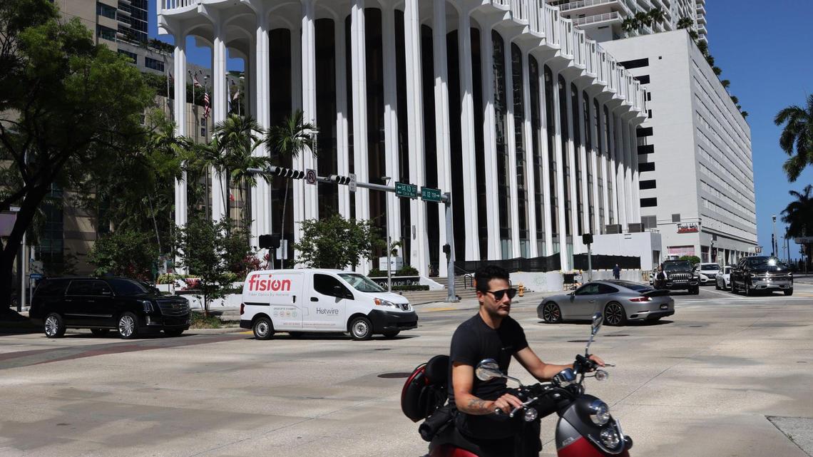 The development firm, Florida East Coast Realty, is converting the office building Colonnade Plaza, pictured above, into a hotel.