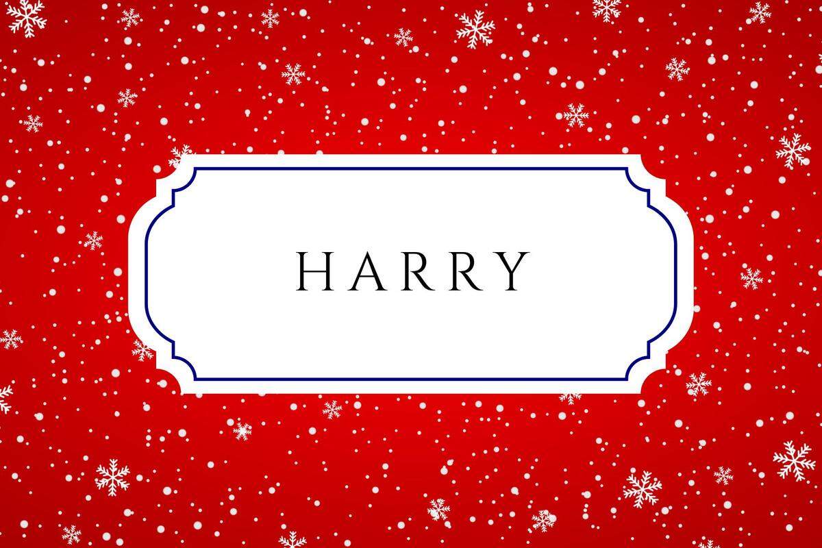 christmas baby names harry