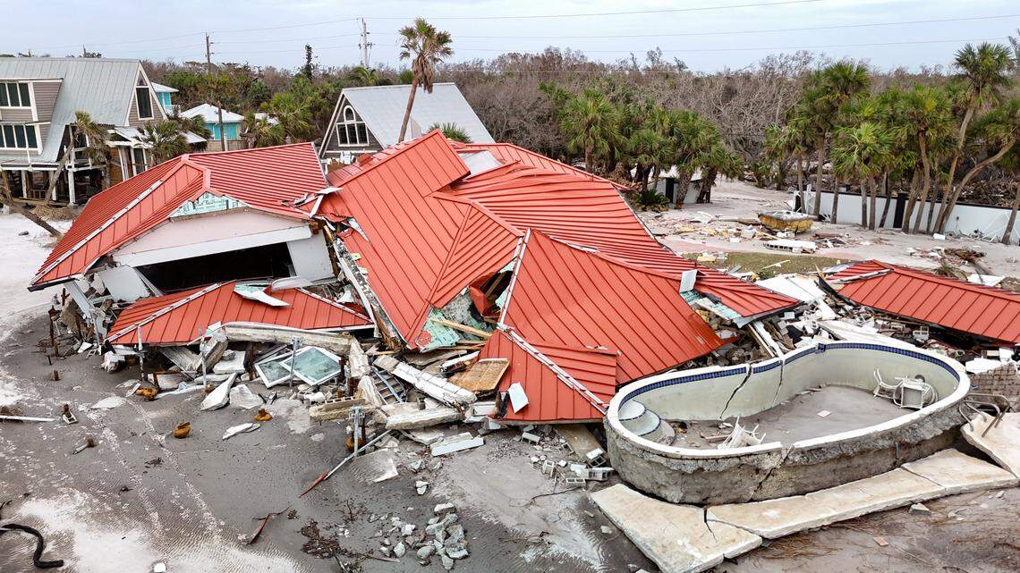 Another destroyed home on Manasota Key.