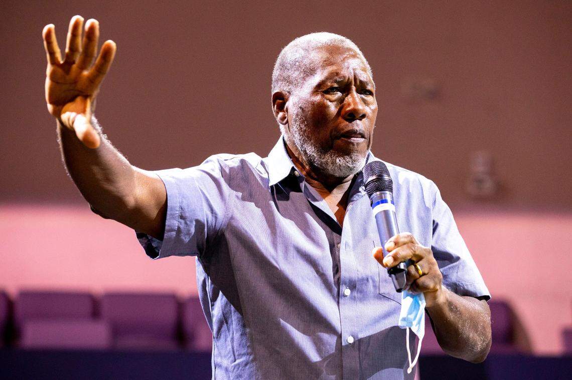 Dr. Marvin Dunn started “Teach the Truth” tours, which takes high school students, their parents, and teachers to the sites of some of the worst racial violence in Florida history. He’s seen here in a file photo from Nov. 13, 2021. The first tour took place on Jan. 8, 2021.