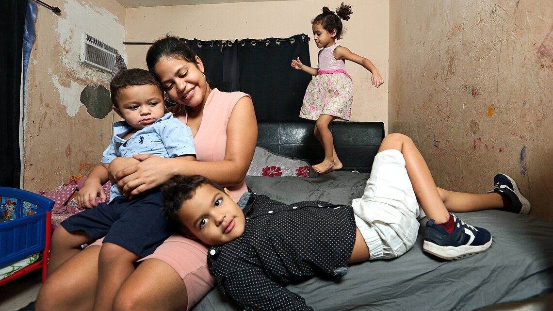 Parents struggle to provide glasses for young sons, who suffer from light sensitivity