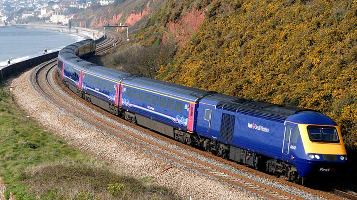 A BritRail train.