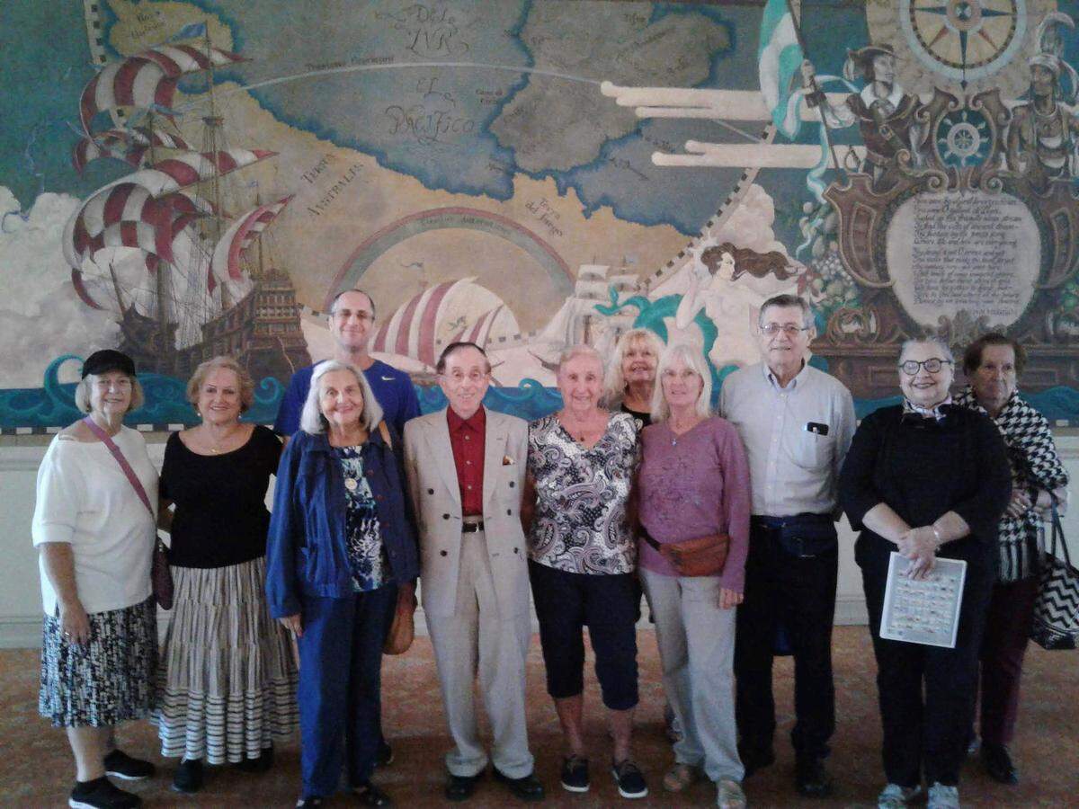Members of the local Social Citizens group took a tour of Freedom Tower and afterwards enjoyed eating at Versailles Restaurant in Little Havana.