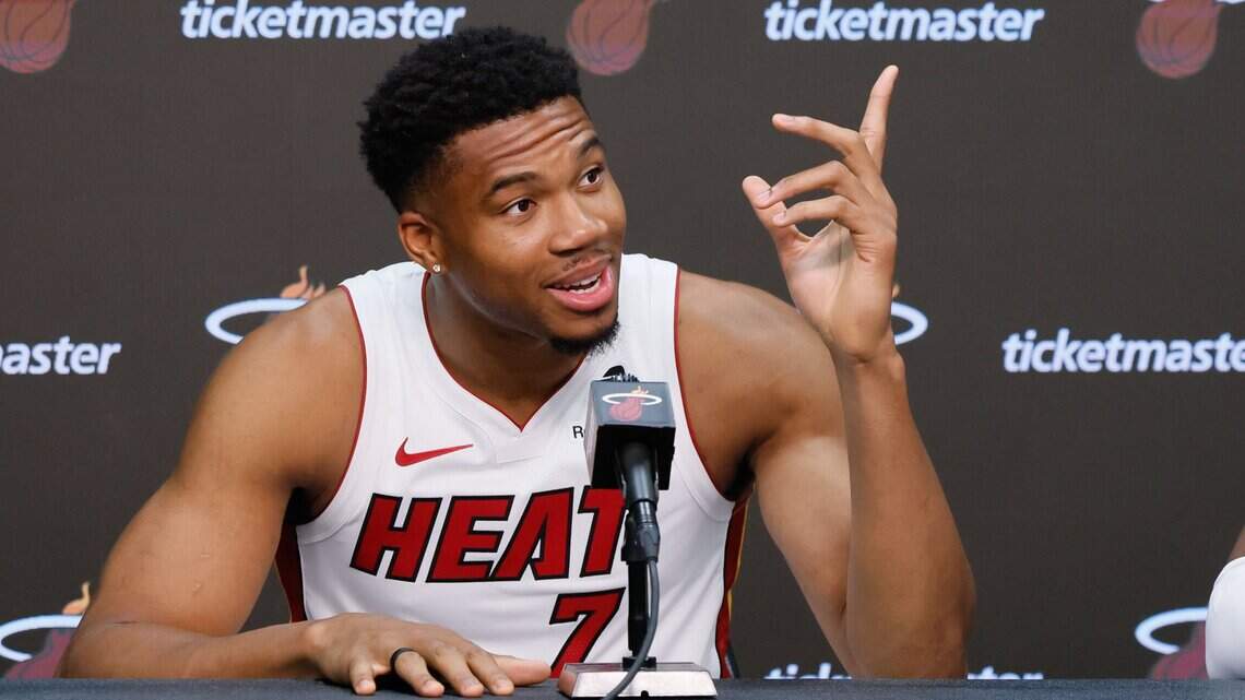 Nuevo comienzo con un viejo objetivo: Antetokounmpo busca adaptarse al Heat con la mirada puesta en el título