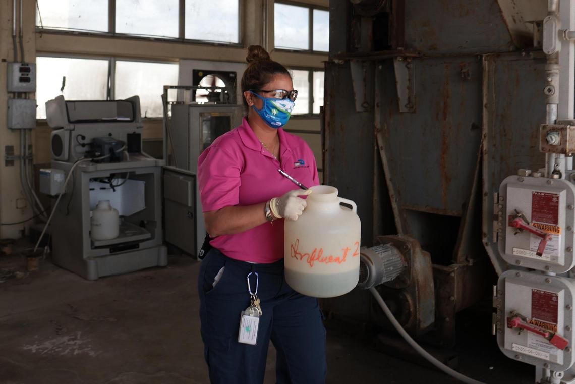 additional info: More than 143 million gallons of wastewater flow into Miami-Dade’s Central District Wastewater Treatment Plant on Virginia Key every day. But it takes only a cup of all that wastewater, gathered in tiny amounts over a 24-hour period, for public health officials to get a good idea of whether COVID-19 is spreading among the nearly 830,000 residents served by the treatment plant.